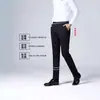 Calça Versátil para Negócios com Caimento Levemente Maduro Afinando Perna Reta Nova Coleção Primavera Outono Roupa para Pais de Meia-Idade Calça Casual com Elasticidade Quatro Vias