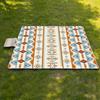 Estampado Étnico Tela Oxford Impermeable Engrosado Esterilla de Picnic Portátil para Camping al Aire Libre Plegable de Gran Tamaño Cojín de Playa Esterilla de Primavera