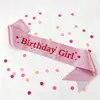 Etiqueta de alça de ombro de aniversário banda adulto menina crianças festa de aniversário headband decoração foto adereços cocar