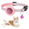 Explosivo para Coleira de Gato Airtag Faixa Refletora Sino Anti-Perda Cachecol para Cachorro Coleira Pet