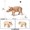 Modelo Animal Sólido Cognitivo Realista de Cerdo Doméstico Lechón Cerda Jabalí Cobaya Aves de Corral Modelo Juguete Adorno