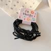 Mori Tie Head Rope - Anillo para el cabello para mujer, sencillo y elegante, de verano, con cola de caballo, cuerda para el cabello con tendón de goma elástica alta