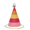 Envío Gratis Empaque Individual Sombrero de Cumpleaños Sombrero de Fiesta Sombrero Puntiagudo Sombrero de Fiesta para Bebés y Niños Sombrero para Pastel