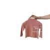 Ropa de Primavera y Otoño para Mujeres y Niños Camiseta Estilo Western para Bebés Niños Distintiva Moderna Estilo Coreano Borde de Oreja de Madera Color Sólido Para Llevar por Dentro Para Llevar por Fuera Camiseta Base