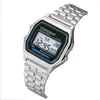 Comercio Exterior Popular Reloj Digital LED Wr F91W Correa de Acero A159 Estilo Harajuku Reloj Kakashi Reloj Multifunción