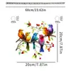 Decoración Colgante de Ventana de Acrílico 2D Pájaro de Colores Mariposa Fénix Día de San Valentín Transfronterizo Adorno para Colgar en Porche Exterior