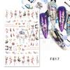2022 Natal Nail Art Adesivos Atacado ins Bonito Papai Noel Fulvo Snowbank Árvore de Natal Adesivos de Unhas