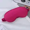 Máscara de ojos de seda de imitación de color sólido para dormir al aire libre, máscara de ojos para el hogar, máscara de ojos para dormir multicolor en stock al por mayor