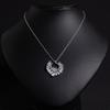 Collar Dulce Amor para Mujer, Moderno, Lujo Ligero, Versátil, de Alta Gama, Colgante Hueco en Forma de Corazón de Zirconia Blanca, Cadena para Clavícula, Trendy