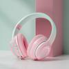 Nuevo Auricular Bluetooth Popular de Color Degradado Montado en la Cabeza para Teléfono Móvil Inalámbrico para Juegos Regalo Auricular Plegable Auricular Venta al por Mayor