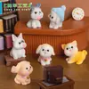 Paisaje en miniatura, figuras de animales de cachorros creativas y lindas, decoraciones de caja sorpresa, accesorios para escritorios de oficina, piezas decorativas pequeñas