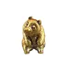 Latão Vintage Vestido Tesouro Nacional Animal Urso Panda Gigante Enfeites de Mesa Panda Vermelho Casa Escritório Pet de Chá Enfeites
