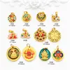 Esmalte Tradicional de Goteo de Oro que Conserva el Color Dzi de la Suerte Amarillo Kiraam Dios de la Riqueza Colgante DIY Pulsera Accesorio