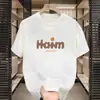 ¡Guau! Camiseta Casual de Verano para Jóvenes, Versátil, Simple, Holgada, Manga Corta, Estilo Americano, Estampada, Moderna