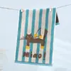 Toalla Infantil Tipo Algodón Puro A Toalla Infantil de Algodón Bordada Toalla Facial 100% Algodón Suave y Absorbente Pañuelo de Guardería