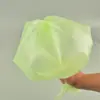 Bolsa de basura biodegradable para el hogar, engrosada, portátil, para cocina, con cordón resistente al desgarro, cierre automático, bolsa de basura para clasificación de residuos de cocina