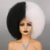 Explosão de cabelo AFRO transfronteiriça Peruca de cabeça Afro Africana Cor de performance Fãs Bola Engraçado Engraçado Vestido