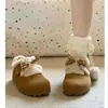 Botas de invierno estilo Birkenstock todo incluido, nueva colección 2026, versátiles, que aumentan la altura, forradas de forro polar, cálidas botas de algodón para mujer, botas de nieve retro