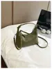 Bolsa Hobo de Couro Macio Tecido Estilo Coreano Transfronteiriça 2026 Novo Modelo Simples Versátil para o Dia a Dia Transversal Ombro