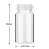 Super personalizado PET60ml garrafa sólida tampa de metal boca grande garrafa de plástico garrafa de poliéster garrafa garrafa garrafa de remédio