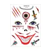 Pegatinas de Tatuaje Impermeables de Halloween, Pegatinas de Rostro de Muerte para Mascarada, Pegatinas de Tatuaje al por Mayor para Suministro Transfronterizo