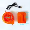 Soplador de ropa inflable al por mayor transfronterizo, ropa de muñeco de Navidad, soplador centrífugo, ventilador pequeño portátil para colgar en la cintura, 6V