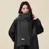 Bufanda Pequeña de Punto de Color Sólido Mezcla de Lana para Mujer Invierno Estilo Coreano Modelo Básico Versátil para Estudiantes Parejas Bufanda Versátil para Hombre