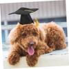 2026 Chapéu de Formatura de Animal de Estimação Chapéu de Bacharel para Cachorro Chapéu Preto de Doutorado 2026 Chapéu com Pingente de Borla Chapéu de Formatura