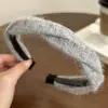 Diadema de Felpa Suave de Terciopelo de Moda Coreana Nueva Diadema de Punto Retorcido para Mujer Diadema de Cabeza Versátil y Suave para la Calle