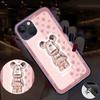 Nueva Funda para iPhone 17 Apple 16 Luz al Recibir Llamada 13 Pro Oso Metálico 14 Plus Dibujo Animado 15 Compatible