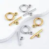 Hebilla Ot Pulida de Alta Calidad Acero Inoxidable Accesorios para Joyería DIY Hebilla de Conexión para Collar Pulsera Hebilla Dorada Galvanizada que Conserva el Color