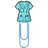 Clips de Papel Grandes de Dibujos Animados para Ropa Médica Transfronteriza Marcador de Libros Suministros de Oficina DIY Clips de Papel Creativos para Almacenamiento de Doctor