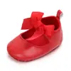 Sapatos de elástico novos para bebês meninas primavera e outono sapatos de princesa com laço fofo sapatos para bebês meninos 0966