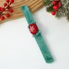 Muñeco de Peluche de Dibujos Animados Anillo a Presión Pulsera de Pareja Regalo para Niños Niñas Navidad Reno Muñeco de Nieve Accesorios Decorativos