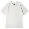 Nueva Camiseta Solona de Manga Corta Verano Color Sólido Tacto Frío Manga Corta Holgada Cuello Redondo Seda de Hielo Algodón