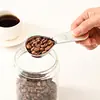 Cuchara medidora de café de acero inoxidable estilo Ins con forma de gota de agua 15 ml 30 ml cuchara medidora para hornear cuchara para leche en polvo acero inoxidable 304