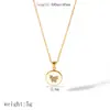 Brincos de Aço Inoxidável Brincos Banhados a Ouro 18k Colar de Aço Titânio Laço Joias Versáteis Simples Transfronteiriças Mulheres