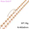 Collar de Cadena de Bolas Doradas Huecas de Acero Inoxidable 18K Electrochapado, Joyería Sencilla y Elegante de Cadena de Bolas de Acero de Titanio, Suministro para Comercio Electrónico