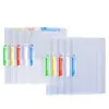 Bolsa de almacenamiento organizadora de papel de prueba de doble varilla A3, Carpeta de archivo giratoria para estudiantes A4, Bolsa para documentos de gran capacidad con clip de varilla extensible