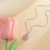 Colar Simples Oval de Pedra Preciosa Transfronteiriço Acessórios para Mulheres Retro Elegante Luxo Leve Acessórios de Joias de Alta Qualidade