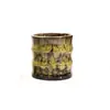 Caneca de Café de Cerâmica e Bambu Transfronteiriça 115ml Estilo Retrô Casa Forno do Oriente Médio Caneca de Água Caneca de Degustação