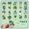 20 Piezas de Imanes Suaves Magnéticos para Refrigerador de Plantas Verdes, Venta Caliente Transfronteriza Personalizada de Pequeñas Plantas Verdes Frescas en Maceta, Pegatinas Magnéticas Impermeables