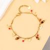 Estilo Bohemio de Lujo Ligero Retro Francés Luna de Cristal Color de Moda Sin Color Venta Caliente Europea y Americana Pulsera de Borla Versátil