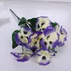 Flor artificial amor-perfeito pequena flor casa hotel paisagismo decoração de casamento ao ar livre ornamentos flor de seda criativa atacado