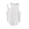 Verano nuevo top chaleco asimétrico hueco para mujer europeo y americano C76605