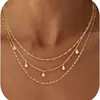 2026 Nuevo Estilo Collar de Zirconia en Capas Moda Femenina Europea y Americana Transfronteriza Cadena para Clavícula Moda para el Trabajo Joyería Versátil
