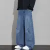 Jeans curvos estilo American high street 2026 nuevos pantalones de mezclilla delgados de verano para hombre pantalones casuales holgados pantalones para hombre