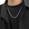 Cadena de martillo de acero de titanio para hombre, collar simple y moderno de hip-hop, cadena para la clavícula de estilo fresco y versátil, accesorio personalizado de estilo callejero para mujer