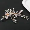 Accesorios para el Cabello de Novia Europeos y Americanos Transfronterizos, Pinzas para el Cabello de Perlas Hechas a Mano de Moda en Aleación, Pinzas Laterales, Adornos para el Cabello, Venta al por Mayor de Fabricantes