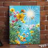Pintura al Óleo Digital de Flores de Verano Relleno DIY Flor Rellenada a Mano Descompresión Avanzada Curación